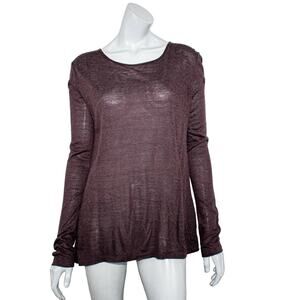 T Alexander Wang  open back Pullover Blouse Purple acrylic Wool Women's size S